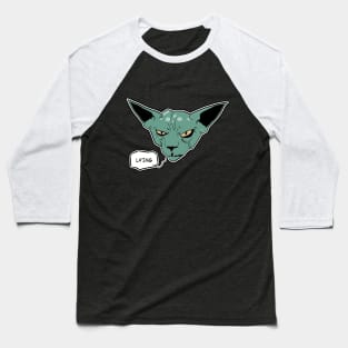 Lying Cat Baseball T-Shirt